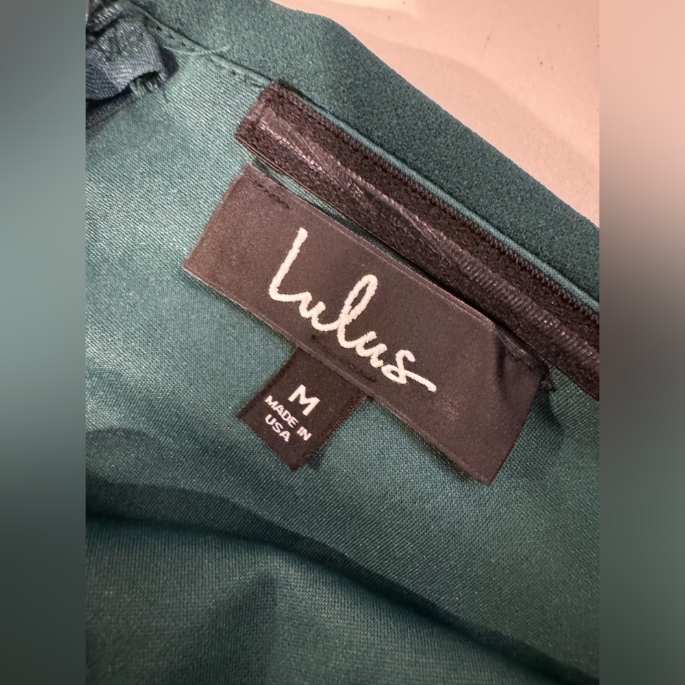 Lulu’s Power of Love Emerald Green Strapless Jumpsuit, Size M - Picture 10 of 10